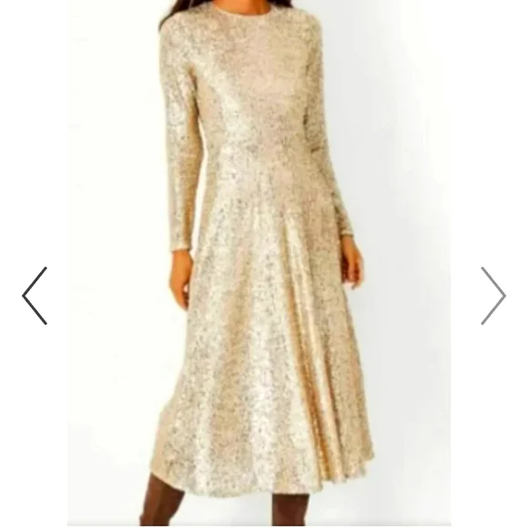 ann taylor gold dress TAYLOR COUTURE DRESS- GOLD – Mrs. Blush